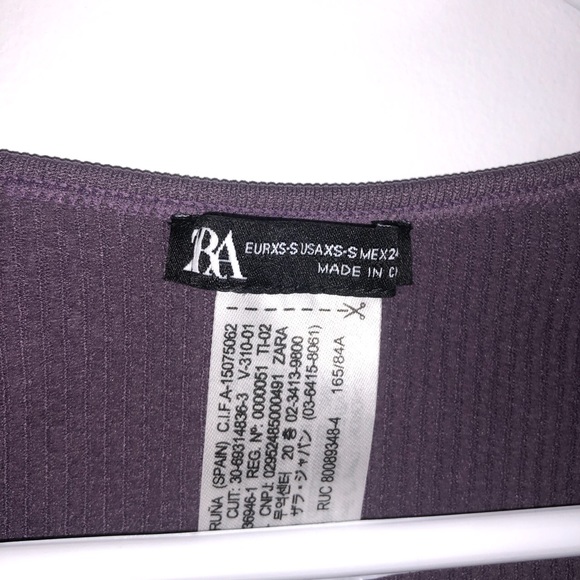 Zara Ribbed Crop top - Picture 2 of 3